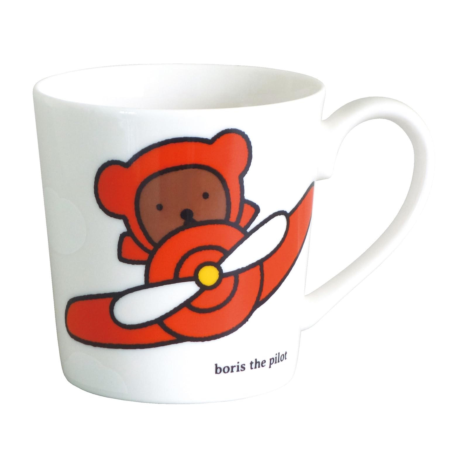 

Dick Bruna Boris Large Microwave and Dishwasher Made in 208187 Miffy Mug, Approx. 350ml, Safe, Tableware, Accessories, Pilot, Japan, белый