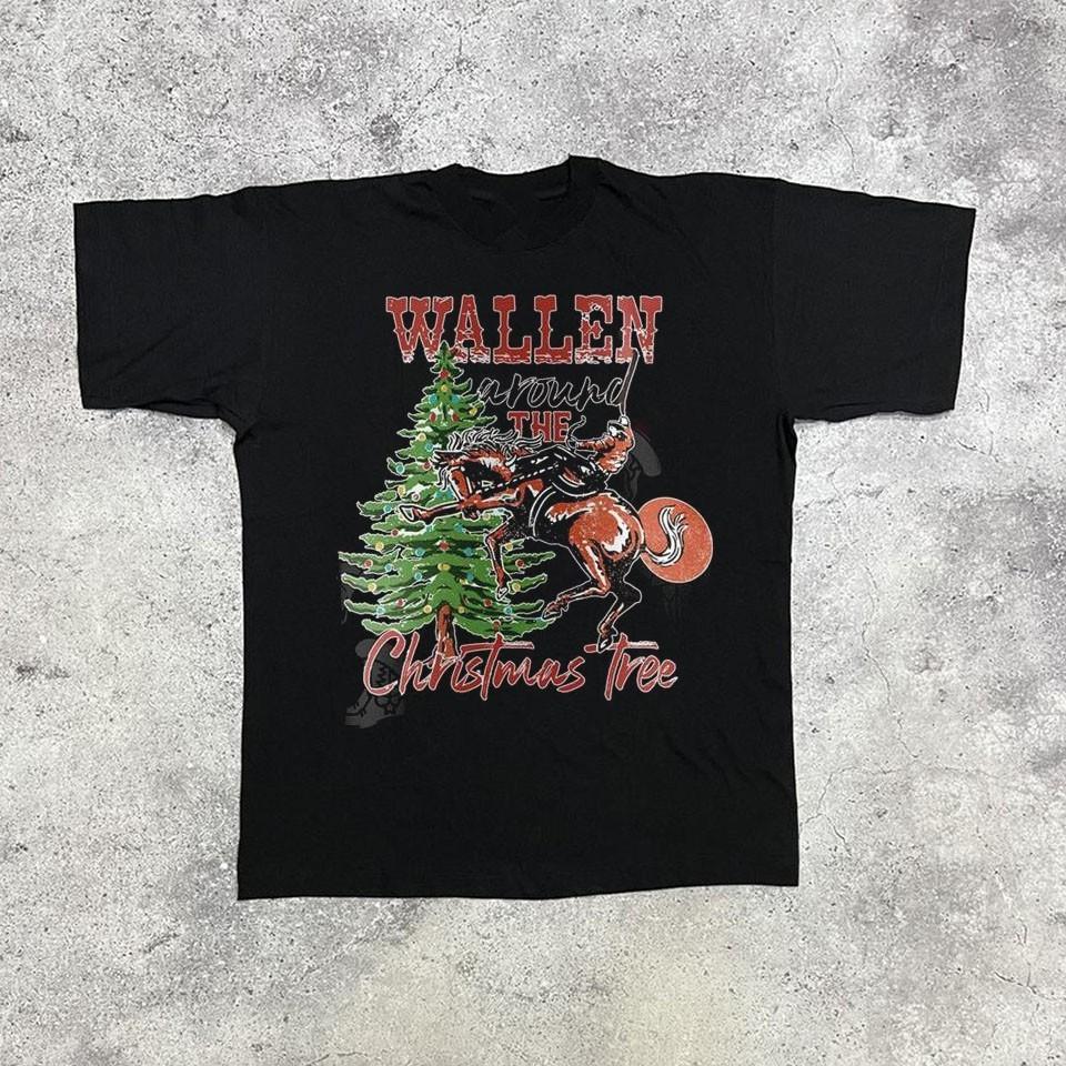 New Morgan Wallen christmas tree Christmas Gift Unisex S-5XL Shirt DO389 Unisex T-Shirt XXL