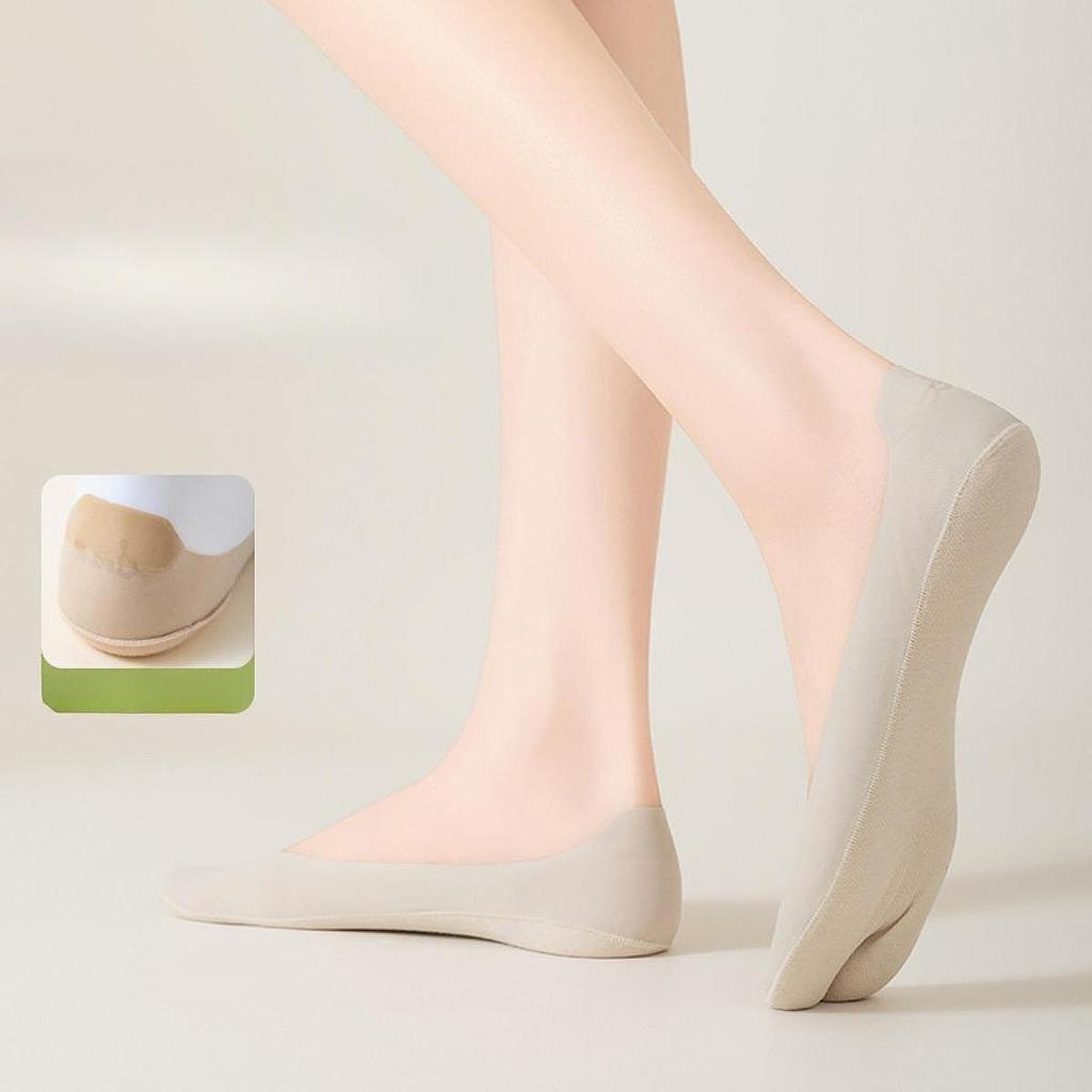 2 Toe Socks Invisible Boat Socks Thin Low Cut Sock for Sports Casual Ladies Invisible 2 Toe Socks Low Cut Socks Anti Slip