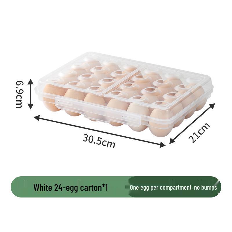 Shockproof Outdoor Egg Storage Box - Shatterproof, Transparent Plastic Tray for Camping and Refrigerator Use