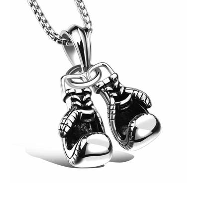 Hip Hop Cross Pendant: Trendy Titanium Steel Necklace for Fitness and Sports.