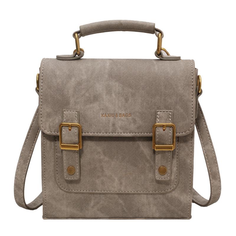 Женский новый модный, простой и универсальный рюкзак, корейская версия, ретро, большая вместимость, повседневная дорожная сумка серый