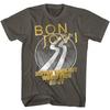 Bon Jovi Mens Shirt Slippery When Wet World Tour 1986 Graphic Tees Summer Mens and Womens Loose and Breathable Tshirt Top