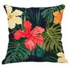Vintage Floral Tropical Plant Print Pattern Cushion Cover for Home Living Room Sofa Bedroom Decoration Waist Cushion Pillowcase
