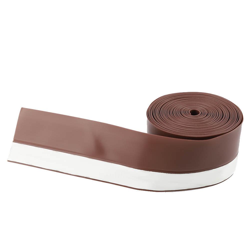 Striscia Sigillante Autoadesiva per Porte Finestre Prevenzione Vento Insetti Polvere 5M 45mm (Marrone) gray