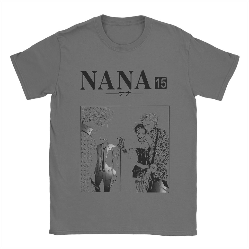 Men's T-Shirts Retro Nana Manga   Unique Cotton Tees Short Sleeve Poster T Shirts Crew Neck Clothing Gift