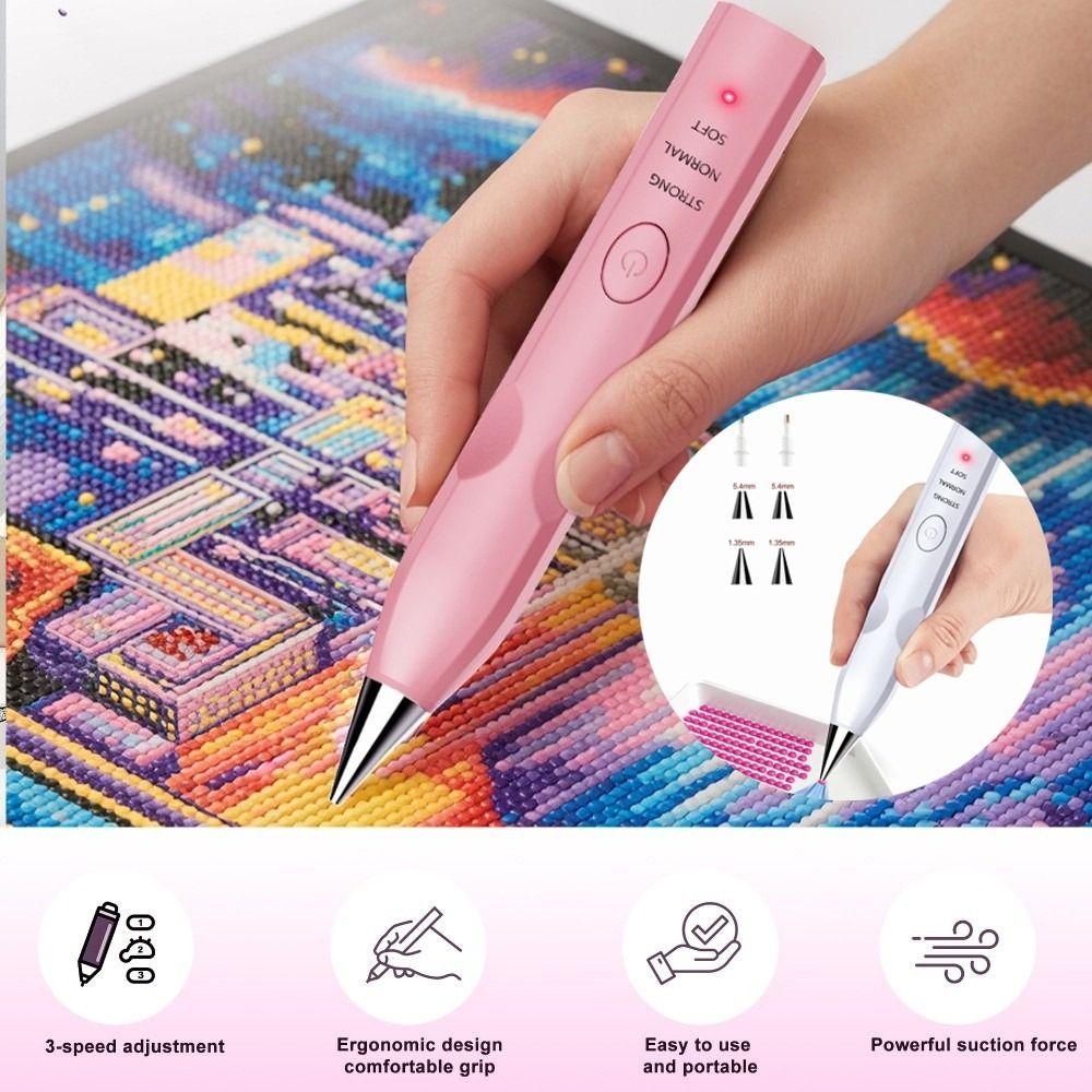 Low Noise Wireless Drill Pen Creative Electric Art Pen Rhinestone Painting