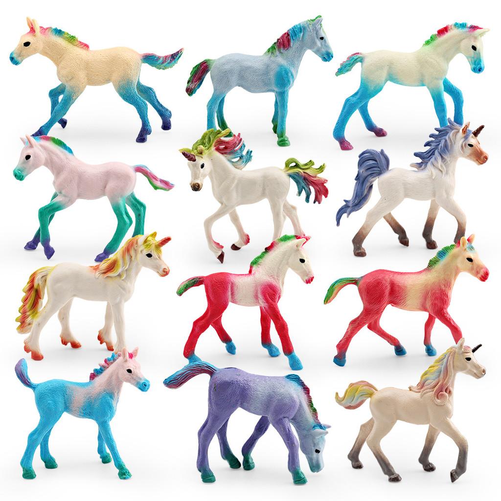 Mythical Animal Unicorn Figural Pvc Figurine Kids Playroom Decor For Imaginative Play