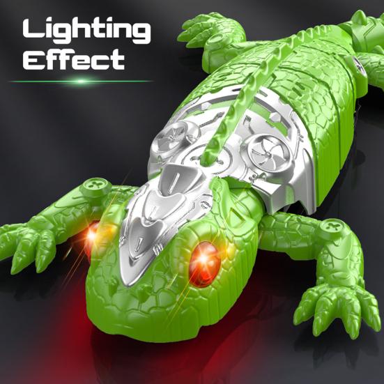 Electric Remote Control Gecko Toy with LED Eyes 360 Degrees Spin Rechargeable RC Wall Crawler Lizard Toddlers Wall Climbing Gecko Prank Toy