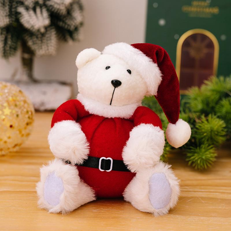 Christmas Charming Plush Bear Decoration Perfect For Holiday Kids Toys Gifts And