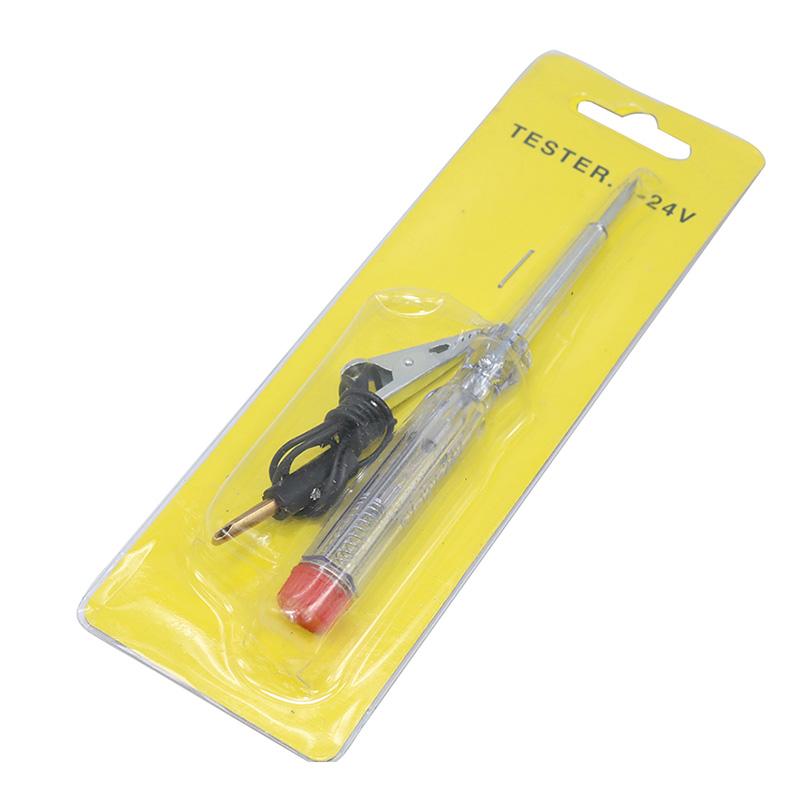 1 Stück DC 6 V-24 V Autotester, Sicherungen und Lichtsteckdosentester, transparenter Schaltkreisteststift für Auto, Motorrad und kleine Motoren