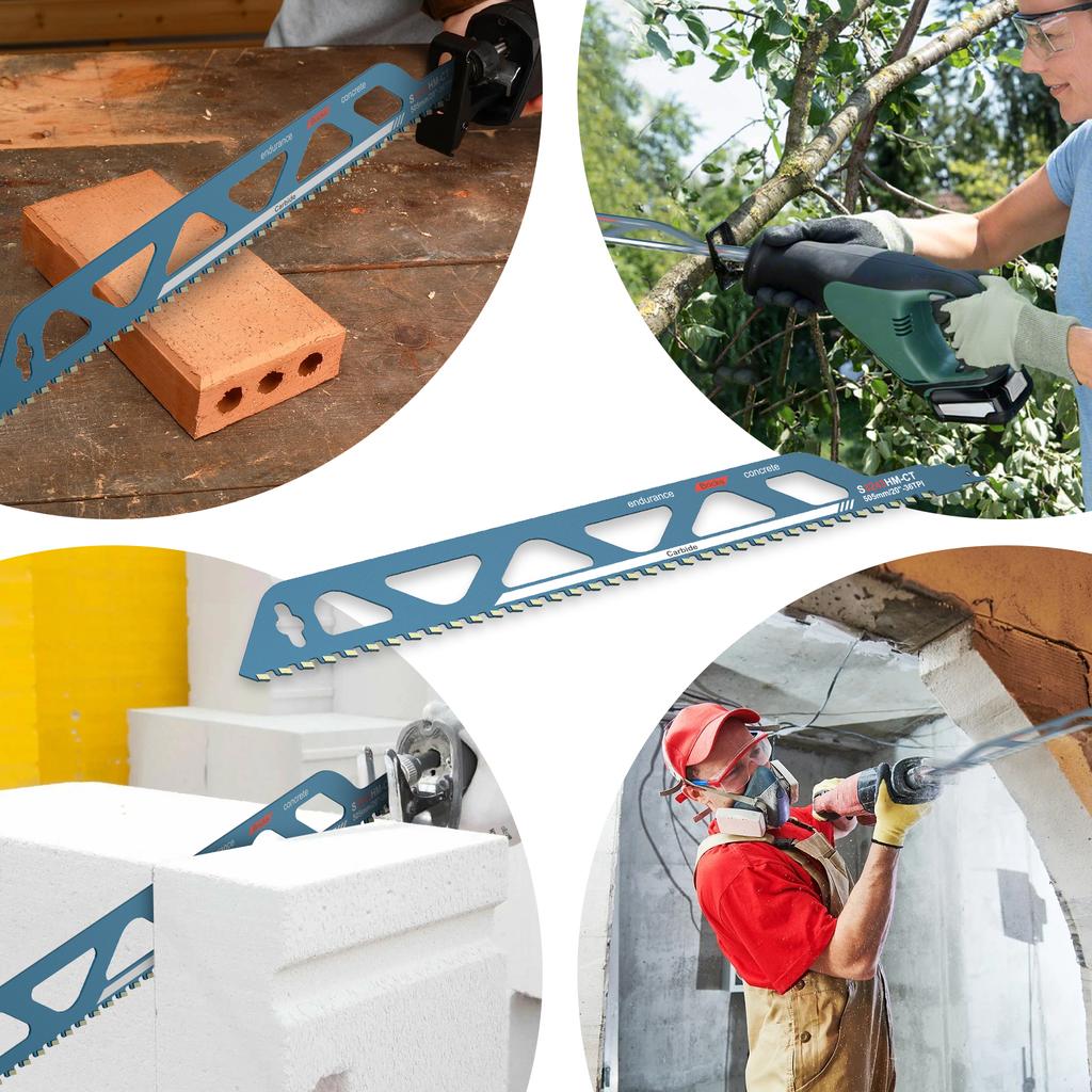 Säbelsägeblatt Universalschnitt Säbelsägeblatt Legierung Mauerwerkschneidblatt für Zementverbundplatten Ziegel