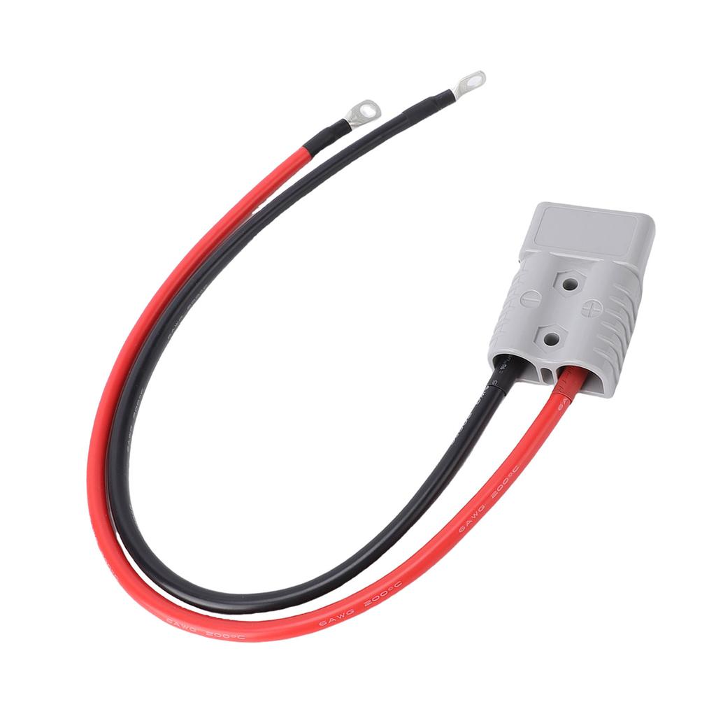 175A Support for Connector with 6AWG Cable O Electric Forklift Charging Plug Cable for Carts Trailers Racing Cars