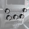 For Dodge Ram 1500 2019-2025 Black Center A/C Radio Switch Knob Cover Trim Ring