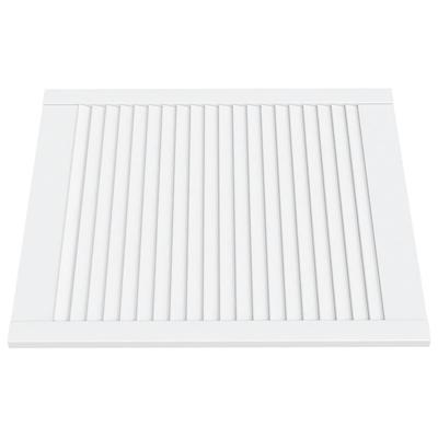 Cabinet Doors with Louvered Design 2 Pcs White 69 X 59.4 Cm Solid Wood