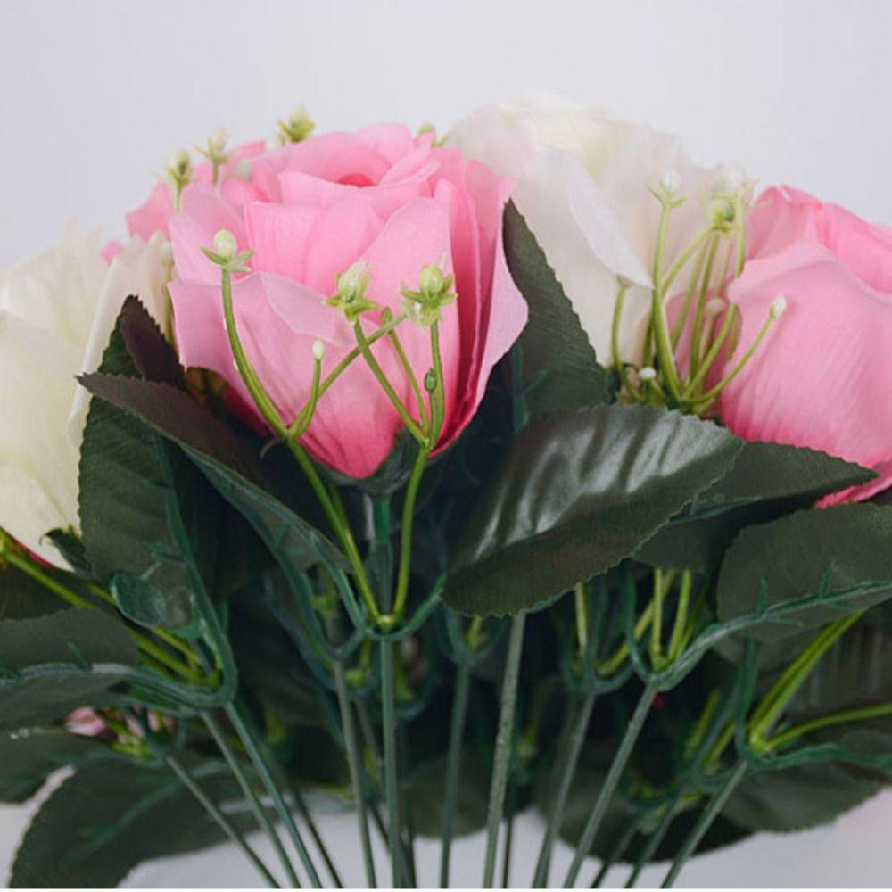 18 Head Valentine's Day Flowers  Natural Simulated Rose Photography Photo Gift  Home Decorative