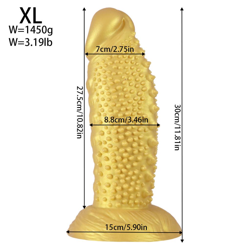 Dildo Réaliste en Silicone Dents de Loup - Pénis Artificiel Texturé Doux pour Femmes, Stimulation du Point G Jouet Sexuel Adulte pour Couples