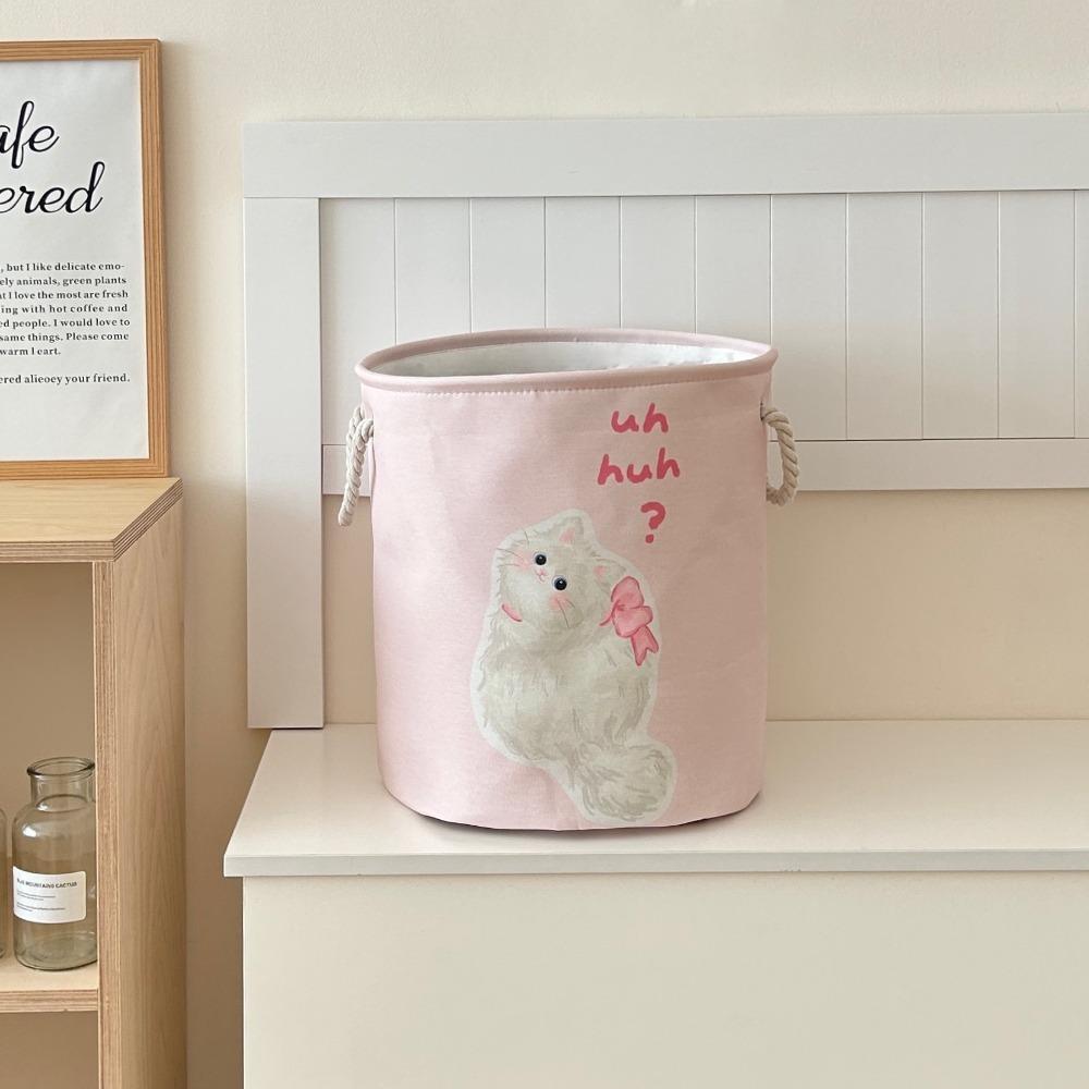 Cartoon Toys Storage Basket Space-Saving Dirty Clothes Basket Cute Laundry Hamper  Dormitory