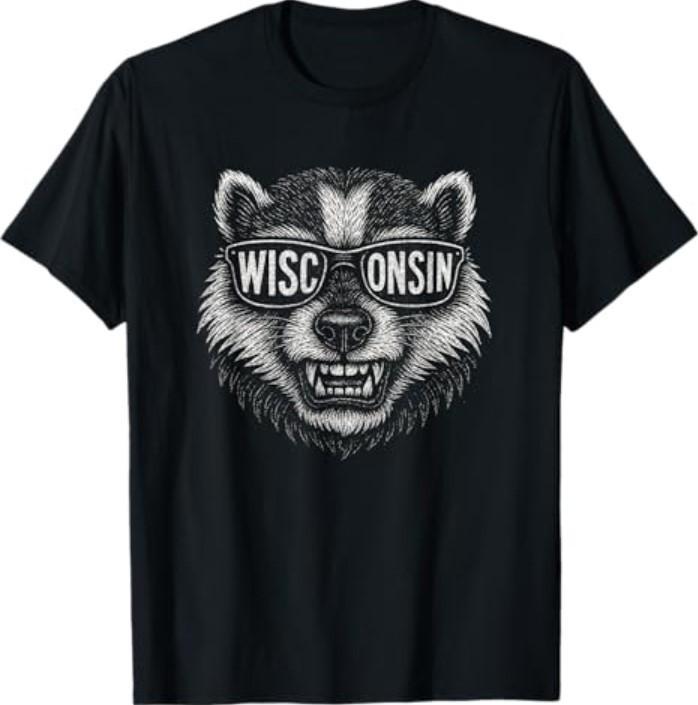 Wisconsin Retro Art Celebrate The Badger State of Wisconsin T-Shirt Unisex T-Shirt XXXXL