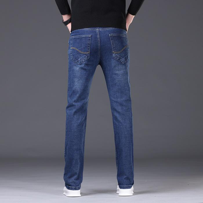 Men's Business Straight Leg Elastic Jeans - Spring/Summer 2026 Collection
