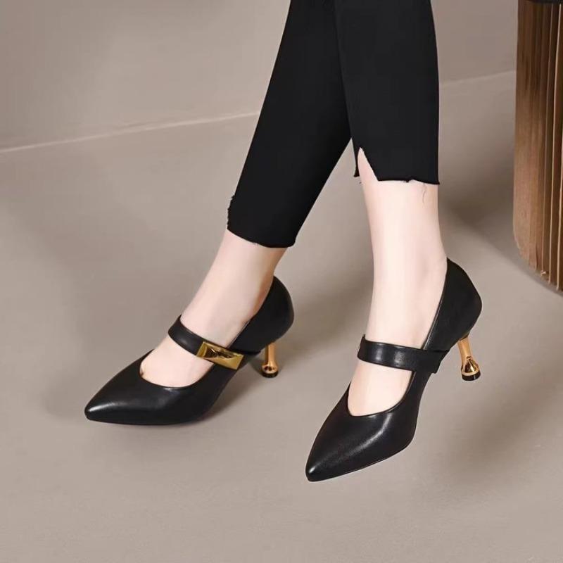 Anti-slip Shoes, High-heeled Shoes, Pointed-toe Style, New Single Shoes, Thin Heel Shoes, Women's Shoes