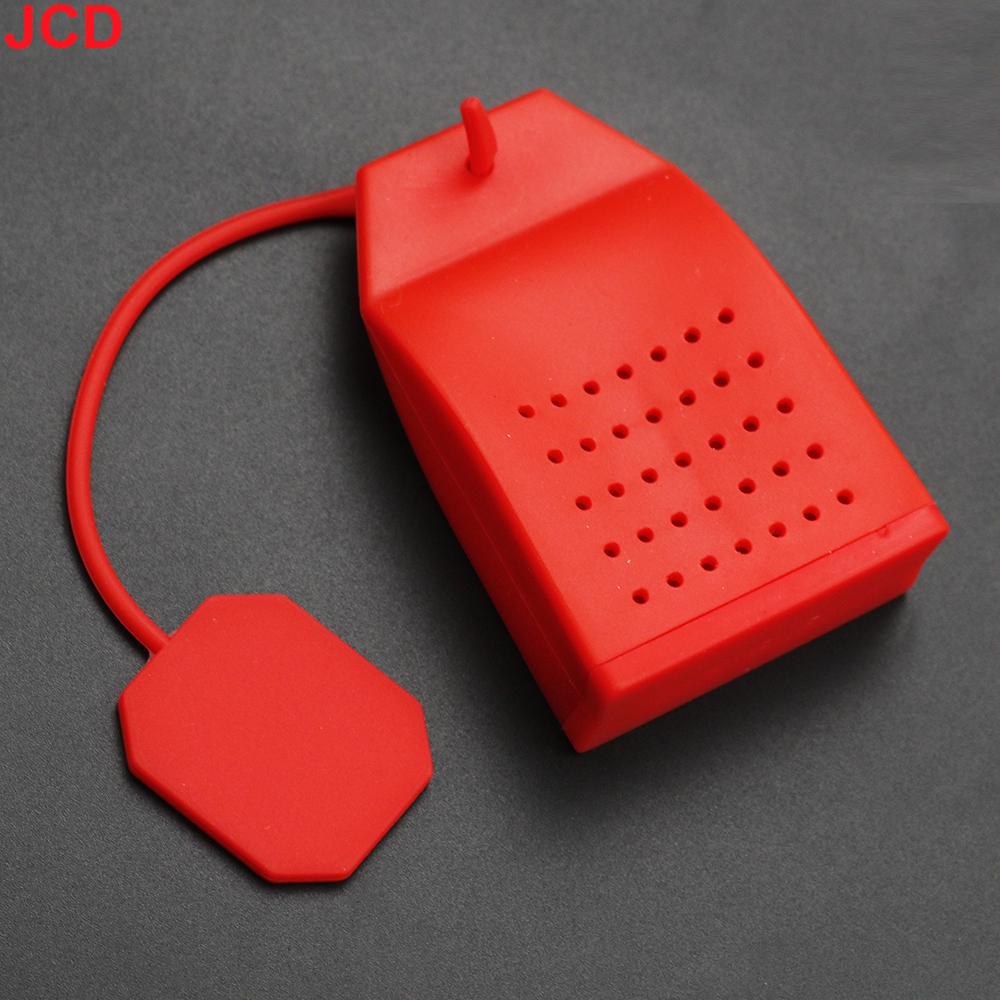 JCD Silicone Tea Infuser Bag Reusable Safe Loose Leaf Tea Bags Strainer Filter for Tea Drinker Utensils Random Color
