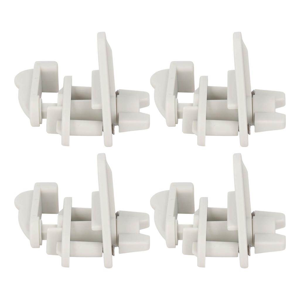 Kit 4 Set Zăvor Poartă Barcă Ponton Cadru Pătrat ABS Zăvoare Ușă de Rezervă pentru Barcă Ponton pentru Stânga