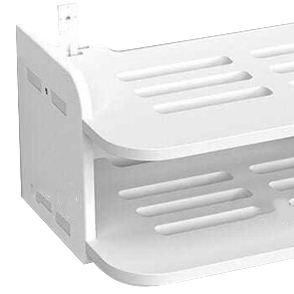 Router Shelf Wall Mount Punch Free WiFi Storage Set Top Box Stand for Living Room Bedroom