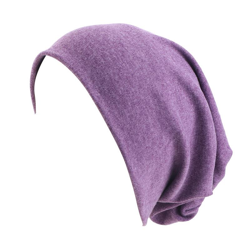 Men's and Women's Plain Light Plate Imitation Cashmere Pullover Hat Hipster Ear Protection Headscarf Hat Stack Confinement Hat Warm Adult