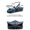 1/24 Scale Bugatti Bolide Alloy Sport Car Model Diecast Metal Toy Racing Vehicles Sound and Light Toy Collection Gift for Childrens