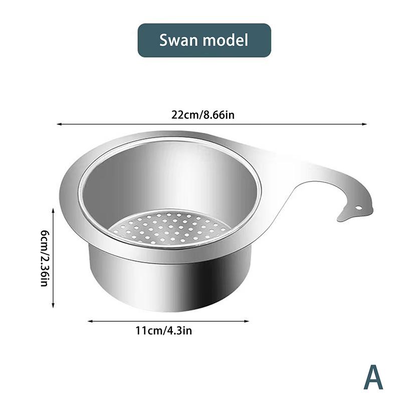 

1 шт. Лебедь корзина для сита для раковины из нержавеющей стали угловой сито для раковины кухонная раковина сливная корзина для кухонной раковины