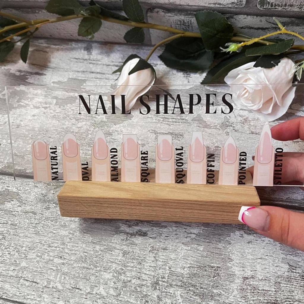 Nail Art Display Acrylic Fashion Decorative Standing Manicure Tool Professional Showing Holder False