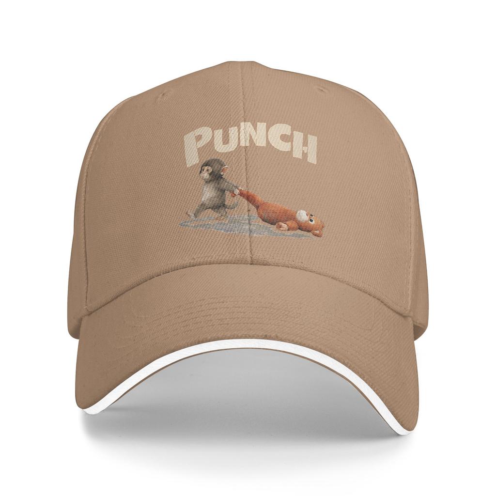 Monkey Punch Baby Little Punch Sun Baseball Cap  Spring Casual Trucker Hat For Unisex-Teens Outdoor Sport Baseball Caps