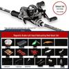 Set Canna da Pesca a Spinning: Canna da Pesca per Mare e Casting con Manico Dritto, Mulinelli a Goccia e da Spinning, Canna a Lancio Lungo