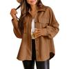 Women's Shirt Solid Color Long Sleeved Jacket