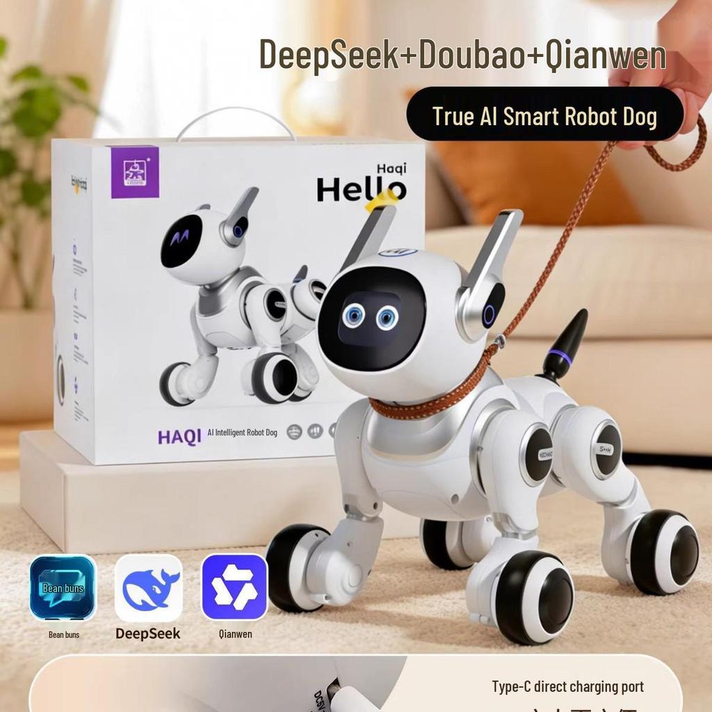 Bionic AI Robot Dog: DeepSeekAI Interactive Dialogue Toy