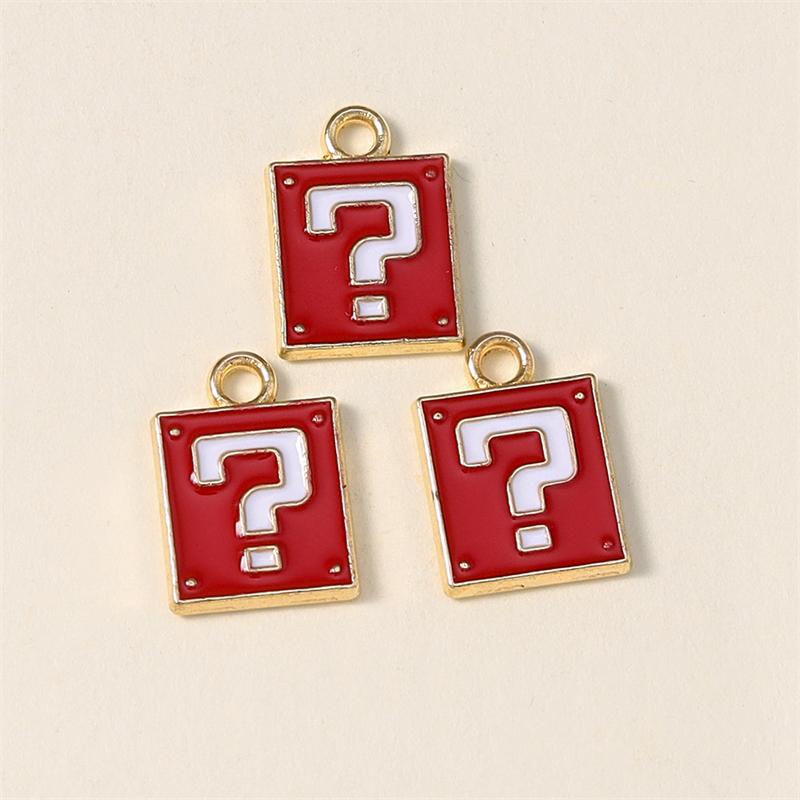 Duarte 20Pcs/Lot Cute Mini Colorful Enamel Question Mark Charms Pendants for Jewelry Making Necklaces Earrings DIY Crafts Supply