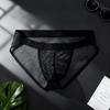 Sexy Men'S Underwear Hollow Mesh Full Transparent Panties High-Fork Briefs See-Through Pouch Underpants  Thin Breathable Bikini