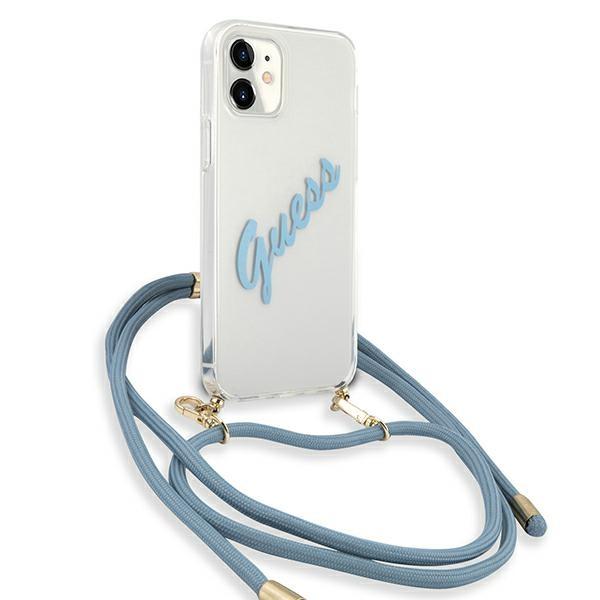 Guess Guhcp12Scrtvsbl Iphone 12 Mini 5,4 Niebieski/Blue Hardcase Script Vintage