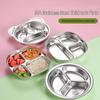 Panda 304 Stainless Steel Kids Divided Meal Plate