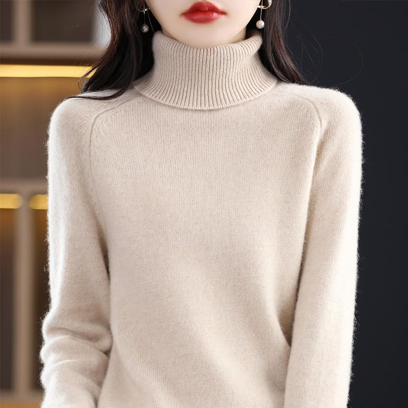 Women Sweater Turtleneck MODERN NEW SAGA Winter Knitted Pullover Autumn Soft Warm Wool Sweaters Knit Top Female Jumper