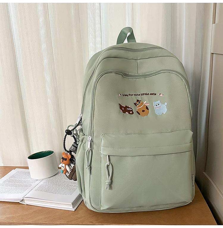 School Bag New High-Value Japanese Ins Fresh Sweet Cute Cartoon Backpack for Middle and High School Students Simple and Lightweight Backpack
