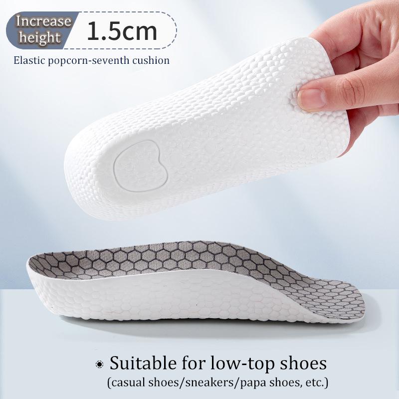 1pair Height Increasing Insoles Highly Elastic, Comfortable,Non-Slip,Men Women Shoes Flat Feet Arch Support Orthopedic Insoles