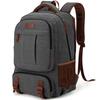 [Tzowla] Men's Backpack - Travel Backpack - Daypack - Canvas Material - Multiple Pockets - Large Capacity - Durable - Fits 17.3-inch Laptops - USB Cha