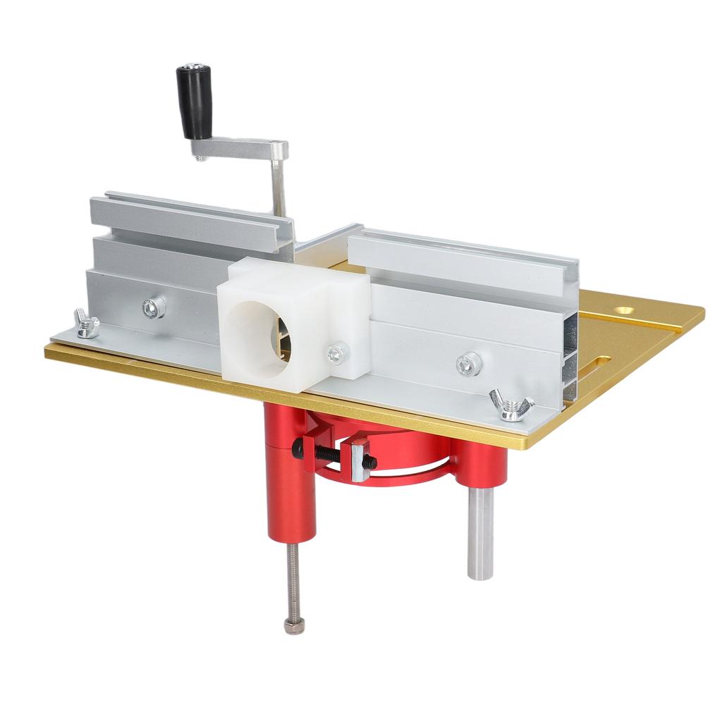 Router Lift System Electric Router Table Insert Plate Lifting Base Kit for Woodworking Chamfering Trimming