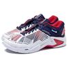 Li Ning Thunder Series Pro Comfortable Shock Absorption Non-Slip Wear-Resistant Low-Top Badminton Shoes Unisex Shoes White Blue AYAT009-3