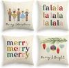 New Christmas Tree Printed Pillowcase Home Cushion Cover Christmas Decoration Sofa Pillowcase