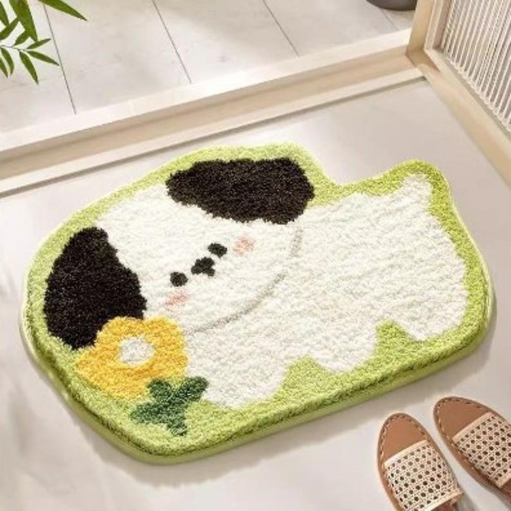 Ins Style Fresh Home Imitation Cashmere Absorbent and Anti Slip Floor Mat for Bathroom Entrance