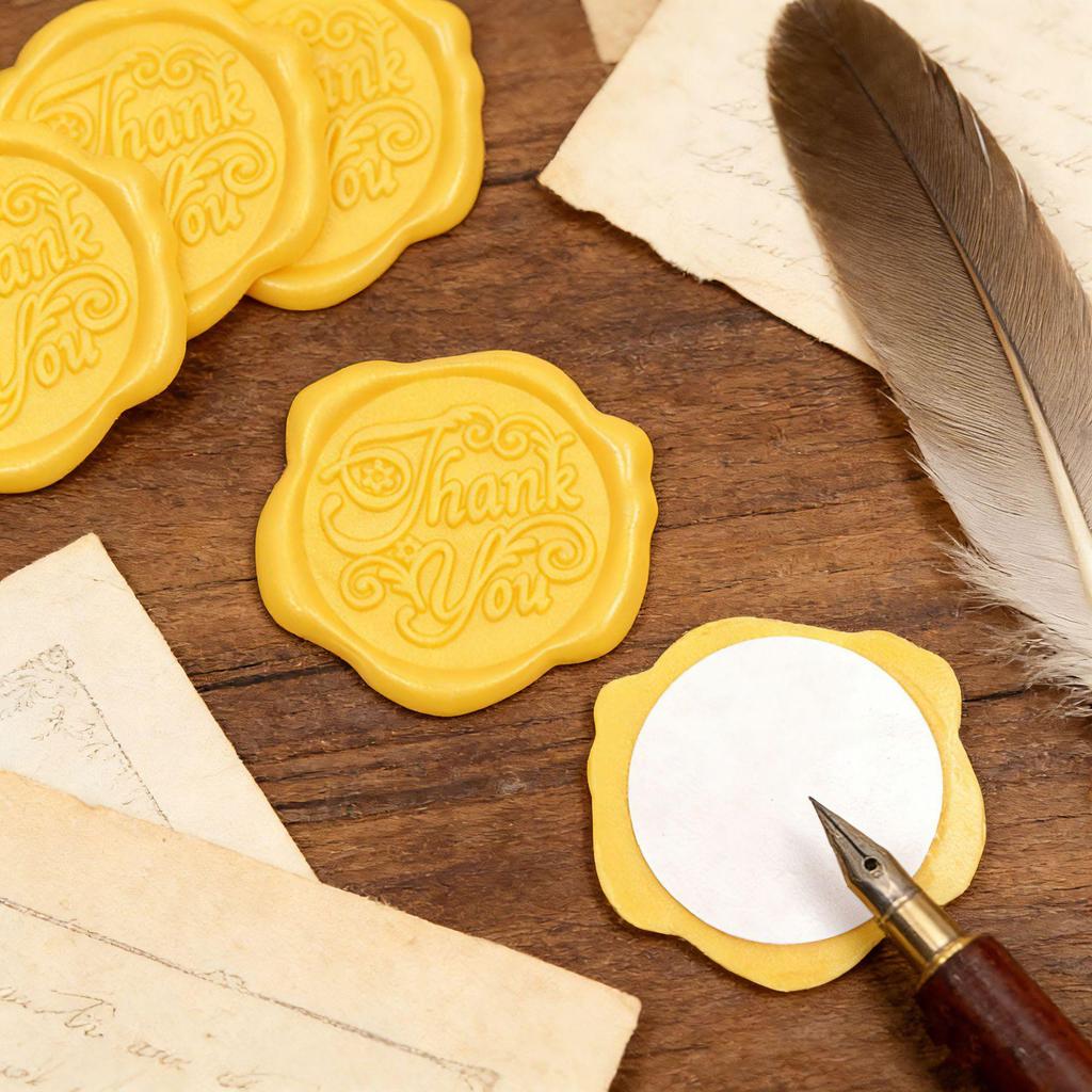 Wax Seal Stamp Kit: Embossed Stamp, Sealing Wax, Stickers for Envelopes, Postcards, Love Letters, and Gifts
