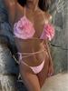 Floral Bikini Micro Bikini Set Push Up Women Swimsuit Female Swimwear Bandage Biquini Sexy Bathing Suit Solid Swimming Beachwear